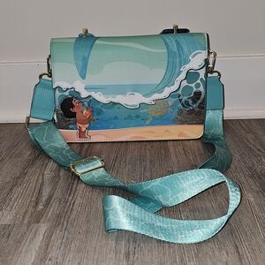 Loungefly Disney Moana Ocean Wave handle Crossbody Bag
